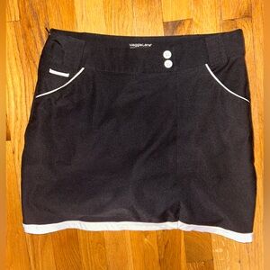 Maggie Lane Black Women's Skort with White Trim